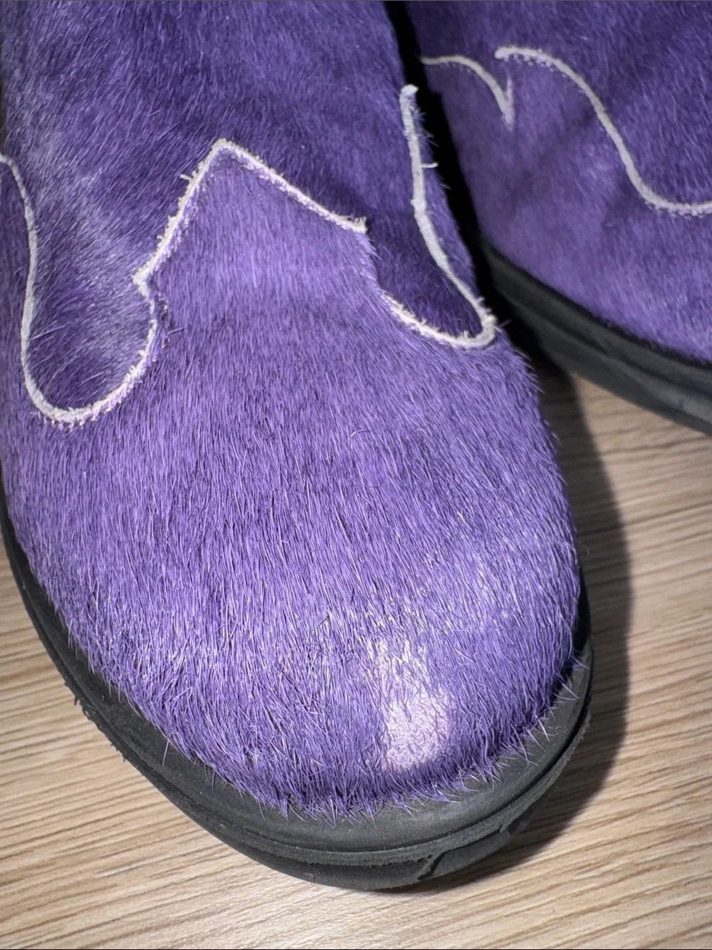 Kids Purple Western Boots